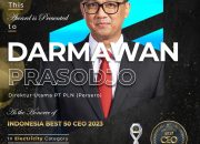 Transformasi PLN Jadi Lebih Efisien, Direktur Utama PLN Jadi Indonesia Best 50 CEO di 2023