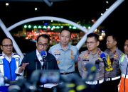 Menteri Perhubungan, Kakorlantas Polri dan Jasa Raharja Amankan Mudik di Km 70 Tol Cikarang Utama