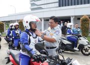 Jasa Raharja Perkuat Implementasi Program TJSL, Bersama Astra Honda Motor dan Institut Transportasi & Logistik Trisakti  Menggelar Safety Riding