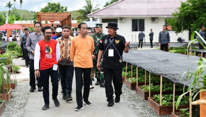 Presiden Joko Widodo Kunjungi Desa Berdaya PLN Peduli “Taman Inspirasi Waibu”
