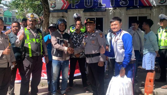 Astra Motor Papua Sinergi dengan Polsek Jayapura Selatan Edukasi KeselamatanBerkendara untuk Cari_Aman
