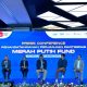 (Kiri ke kanan) CEO BNI Ventures Eddi Danusaputro, CEO TMI Mia Melinda, CEO MDI Ventures Donald Wihardja, CEO BRI Ventures Nicko Widjaja, dan CEO Mandiri Capital Indonesia Dennis Pratistha saat acara press conference penandatanganan perjanjian partisipasi Merah Putih Fund (MPF), Senin (4/9) di Jakarta.(Foto : Istimewa ).