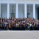 Presiden Jokowi foto bersama pengurus para wartawan dan pengurus PWI, di Istana Kepresidenan ( Foto : Istimewa )