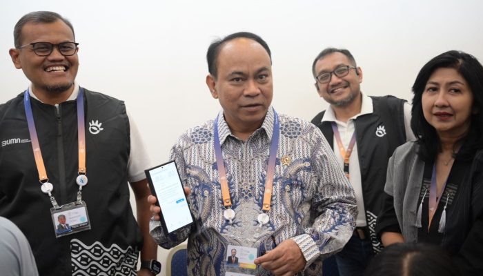 Menkominfo Apresiasi Kualitas Jaringan Telekomunikasi TelkomGroup di Media Center KTT AIS 2023 Forum
