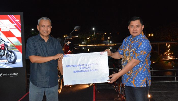 Astra International dan Astra Group Wilayah Papua Berikan 10 Unit Motor Untuk Baharkam POLRI