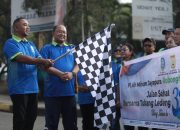 Sambut HUT ke 32 Tahun,PT.AMJ Robongholo Nanwani Gelar Jalan Sehat Bersama Tukang Ledeng