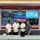 SVP Corporate Communication & Investor Relation Telkom Ahmad Reza (kedua dari kiri), EVP Teritorry III Telkom Infrastruktur Indonesia (TIF) Gaeanri Situmorang (kedua dari kanan), GM Witel Bali Ismono Adi Jatmiko (paling kanan) saat meninjau kesiapan layanan & infrastruktur telekomunikasi yang andal dan prima untuk mendukung gelaran High Level Forum on Multi Stakeholder Partnership & Indonesia Africa Forum 2024 di Posko TelkomGroup STO Nusa Dua, Bali, Sabtu (31/8). ( Foto : Istimewa )