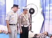 Peringati HUT ke-69 Lalu Lintas Bhayangkara, Korlantas Polri Bersama Jasa Raharja Gelar Bakti Sosial di Kuningan