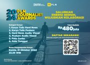 Berhadiah Total Rp 480 Juta, Waktu Pendaftaran PLN Journalist Award 2024 Masih Dua Pekan Lagi