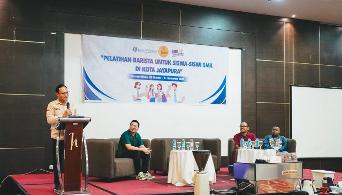 BI Papua Bersinergi dengan Komunitas Kopi, Latih 50 Siswa SMK Kompetensi Barista