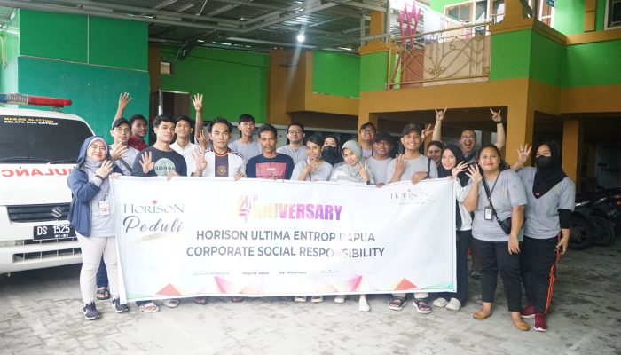 Horison Ultima Entrop Papua Gelar Rangkaian Corporate Social Responsibility untuk Peringati Ulang Tahun Ke-4