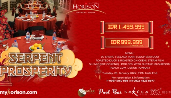 Nikmati Hidangan Istimewa Tahun Baru Imlek di Horison Ultima Entrop