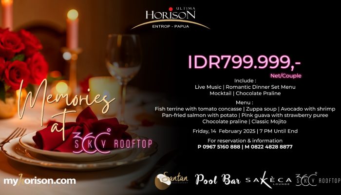 Rayakan Valentine Romantis dengan Dinner Spesial di Horison Ultima Entrop