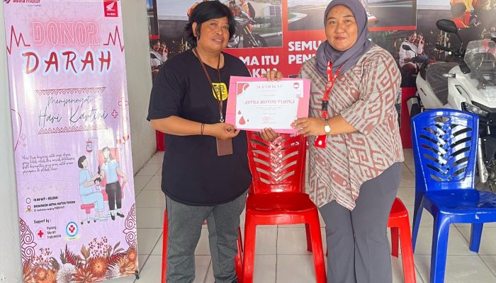 Astra Motor Dapatkan Apresiasi dari PMI Cabang Timika