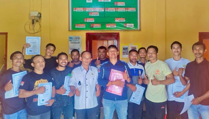 Wujud PLN Untuk Rakyat,20 Pemuda Desa Tawa Raih Sertifikat Security Melalui Program TJSL
