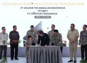 Freeport Indonesia dan Stania Tandatangani Heads of Agreement Jual Beli Perak dan Timbal