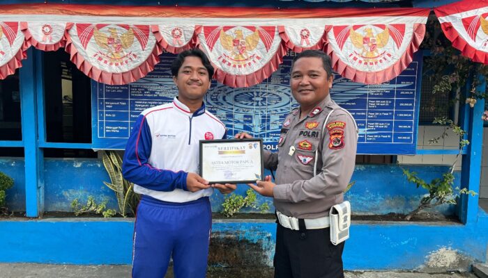 Tim Safety Riding Astra Motor Papua Raih Apresiasi dari Ditkamsel Polres Jayapura