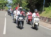 Convoy Merdeka Komunitas Pecinta Honda di Papua Bersama Honda Stylo