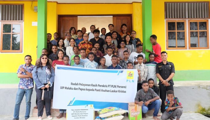 Wujud Kepedulian, PLN UIP MPA Dukung Anak-Anak Papua di Yayasan Laskar Kristus