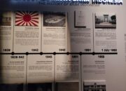 Majalah dinding sejarah berdirinya Bank Indonesia terpajang berada gedung Museum Bank Indonesia ( Foto : Muhammad Kasim )