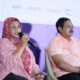 Direktur Utama Telkom Indonesia Dian Siswarini saat memberikan paparan pada acara Lintas Teknologi Solutions Day 8th Edition yang diselenggarakan di Royale Golf Halim, Jakarta pada Sabtu, (29/11).( Foto : Istimewa )