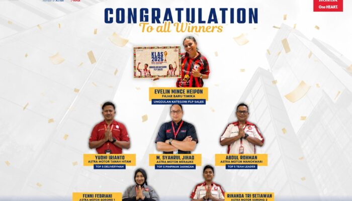 Wakil Papua Evelin Mince Heipon Sabet Predikat Unggulan Nasional Astra Motor 2026