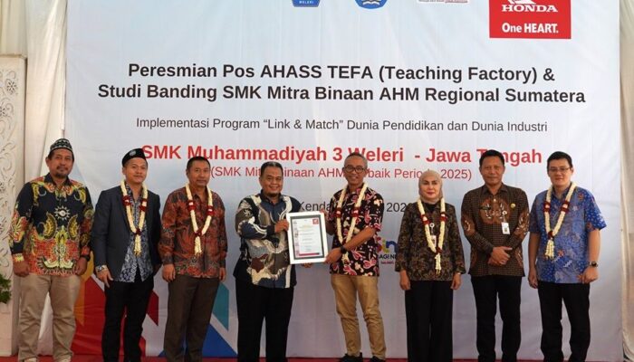 Resmikan Pos AHASS TEFA, AHM Jembatani Siswa ke Dunia Industri