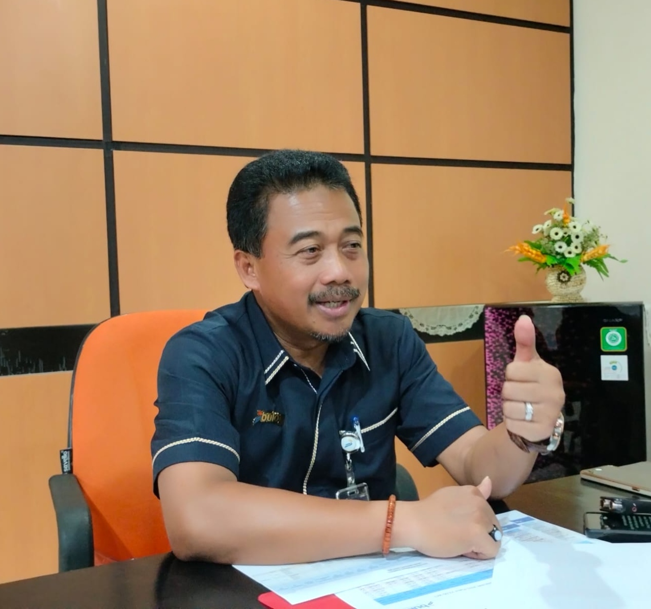 Pemimpin Perum BULOG Wilayah Papua, Ahmad Mustari. ( Foto : Muhammad Kasim )