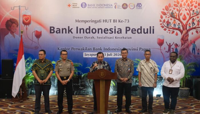HUT ke 73 BI, Aksi Donor Darah BI Papua Kumpulkan 591 Kantong