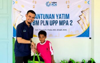 Muharram Penuh Berkah, YBM PLN UIP MPA Berbagi Bersama 20 Anak Yatim Piatu Pulau Hiri
